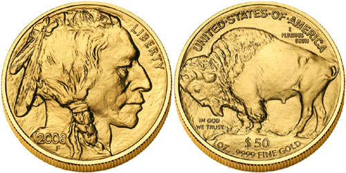 2008 Gold Buffalo Coin