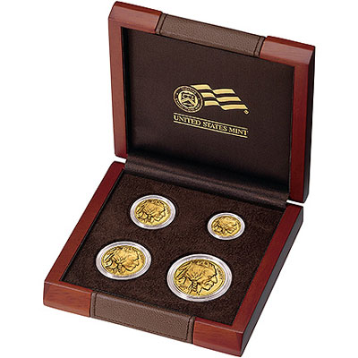 2008 Proof Gold Buffalo Four Coin Set